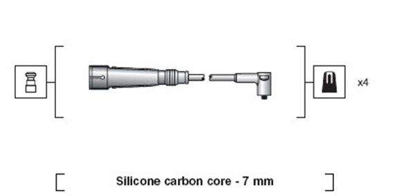 MAGNETI MARELLI Sytytysjohtosarja 941318111123